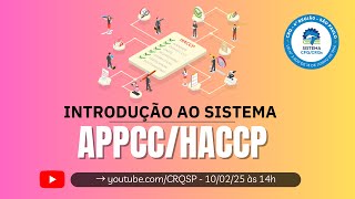 Introdução ao Sistema de Análise de Perigos e Pontos Críticos de Controle APPCCHACCP [upl. by Nanreik]