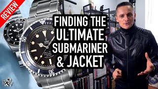 Searching For The Best Tudor amp Rolex Submariner  My Grail Leather Jacket Belstaff V Racer [upl. by Brigg]