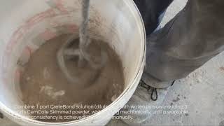 Cemcrete BaseCoat Paste over Polystyrene Overview Video [upl. by Hamlen678]