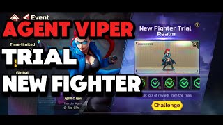 agent c viper thunder agent new fighter trial realm sf duel street fighter gameplay guide [upl. by Ozkum274]