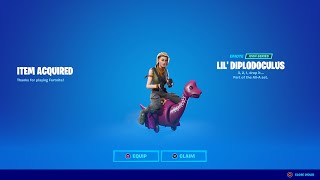 HOW TO GET NEW LIL DIPLODOCULUS EMOTE IN FORTNITE [upl. by Onitnevuj821]