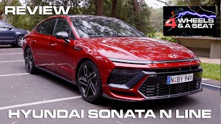 Stunning MidSize Sedan  2024 Hyundai Sonata N Line Review [upl. by Eelreveb]