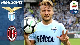 Lazio 41 Milan  Highlights  Giornata 3  Serie A TIM 201718 [upl. by Kerrill]