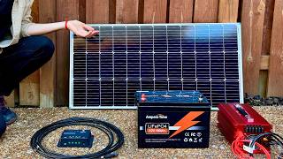 100 Watt Solar Panel Kit Setup for Complete Beginners  Start to Finish [upl. by Giza833]