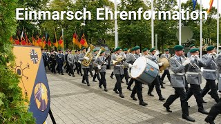 Einmarsch Ehrenformation Kommando CIR Zentralappell  Königgrätzer Marsch Musikkorps der Bundeswehr [upl. by Nirrad]