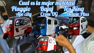 CUAL ES LA MEJOR MOTOTAXI BAJAJ PIAGGIO TVS KING [upl. by Stutman]