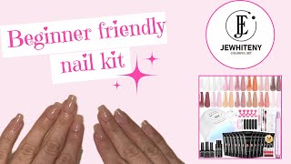 How to Polygel nails  Jewhiteny kit review [upl. by Anaib984]