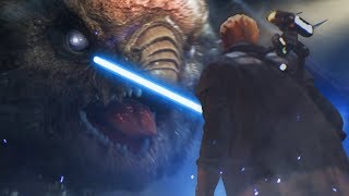 Cal Kestis VS Gorgara Boss Fight Star Wars Jedi Fallen Order [upl. by Bigner]