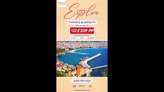 TurkeyAntalya Holiday Packages  NCL Tours [upl. by Zashin]