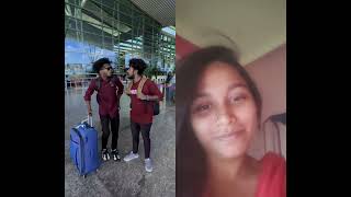 Airport mein laga train ka ladai comedyfunnytelling song viral [upl. by Virgy]