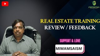 Realestate Training TestimonyThank you sir [upl. by Mahon]