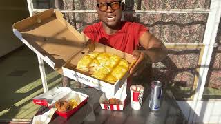 KFC ReviewDunked wingsspicy chips streetwise 2 Chips Creamy chicken pizza [upl. by Anitirhc737]