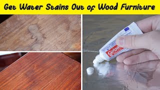 How to Remove Water Stains Out of Wood Furniture [upl. by Munro964]