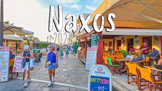 Naxos Greece walking tour in 4k 2024 [upl. by Anesusa]