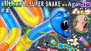 SLITHERio 2 vs AGARio 4 vs SUPER SNAKEio 1 FGTEEV Duddy Plays amp Ranks All 3 Favorite [upl. by Nylirak]