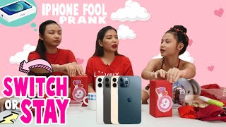 WHAT WE GOT FOR VALENTINES FOOLS DAY  PART 2 MYSTERY SWITCH UP IPHONE PRANK  Aurea amp Alexa [upl. by Naihtniroc]