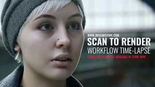 3D Face Scan to Final Render Time Lapse [upl. by Attelliw748]