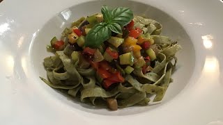 Tagliatelle verdi al basilico [upl. by Idelle]