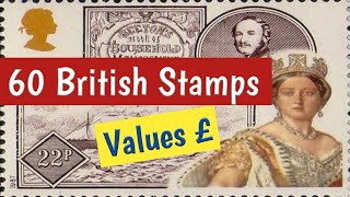 British Stamps Worth Money To Look For In 2024  60 UK Old Stamps Value [upl. by Auohs]