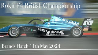 Rokit F4 British Championship  Brands Hatch 11th May 2024 [upl. by Essyle]