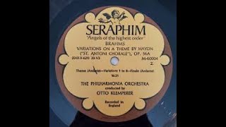 Brahms Variations on a theme by Haydn op 56a quotSt Antoni Choralequot  Otto Klemperer [upl. by Nim]