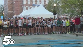 Bentonville hosts 14th annual half marathon [upl. by Byrann]