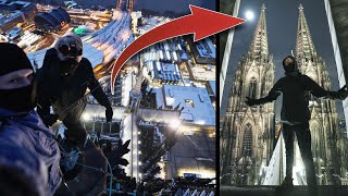 FREECLIMBING FAMOUS CATHEDRAL OF COLOGNE [upl. by Eat]