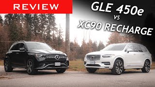 Comparison 2024 MercedesBenz GLE 450e vs 2024 Volvo XC90 Recharge  Luxury PHEVs [upl. by Akimyt]