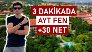 3 DAKİKADA AYT FEN NASIL HALLEDİLİR [upl. by Ibmab]