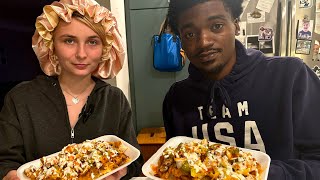 LOADED WAFFLE FRIES MUKBANG [upl. by Diogenes]