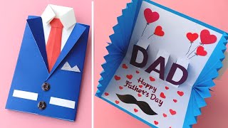 How to make Fathers Day Card  Easy way to make Fathers Day Card  Cards Tutorial [upl. by Adi]