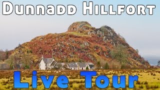 Live Tour exploring the ancient bronze age Dunnad fort Kilmartin Glenn highland treasure hunt [upl. by Aicittel]