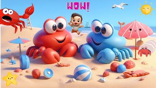 The Crabs Go Crawling 🦀  ‪ Counting Song  kids Songs [upl. by Jarid438]