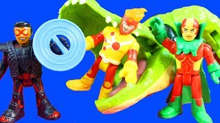 Superhero League Tryouts Batman Recruits More Superheroes  Superhero toys [upl. by Brad]