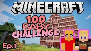 Lets Get Baby Making  Minecraft 100 Baby Challenge Ep1 [upl. by Werdnaed]