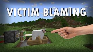 El VICTIM BLAMING explicado con MINECRAFT [upl. by Ornie]