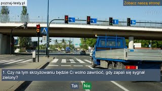 Czy na tym skrzyżowaniu będzie Ci wolno zawrócić gdy zapali się sygnał zielony [upl. by Travers730]