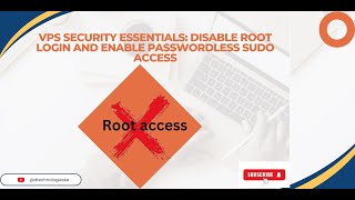 How to Disable Root Login and Enable Passwordless Sudo Access in VPS  VPS Security Essentials [upl. by Claudie325]