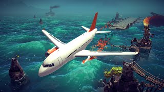 Crashing Airplanes into Water  Besiege [upl. by Meurer]