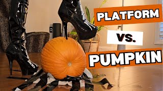 Carving a Pumpkin with a High Heel [upl. by Anrol]