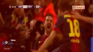 Barcelona Vs Milan 40 2013 Full HD  Goals amp Highlights 1232013 [upl. by Ytteb239]