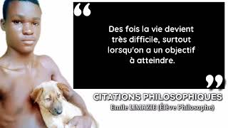 CITATIONS PHILOSOPHIQUES DE EMILE LIMAZIE [upl. by Atilrac]