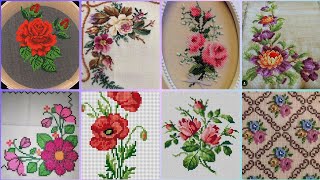 Gorgeous cross stitch patterns countable embroidery charsutikarhailatest dosuti design ideas2024 [upl. by Ahsats483]