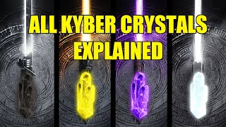 All 8 Kyber Crystal Colors MEANING and HISTORY Explained CANNON and LEGENDS [upl. by Crutcher]