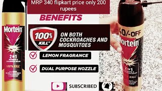 100 Kill Cockroach amp Mosquito Mortein 2 In 1 Insects killer Review [upl. by Rambow635]