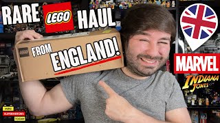 RARE LEGO Marvel and Indiana Jones Haul from ENGLAND [upl. by Innavoeg]