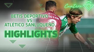 Resumen del partido Betis Deportivo  Atlético Sanluqueño 00  CANTERA [upl. by Kevyn]