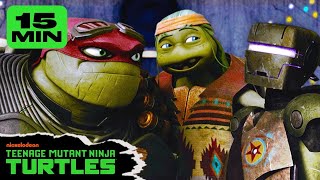 Ninja Turtles Travel To A SAMURAI Dimension ⚔️  Full Episode in 15 Minutes  TMNT [upl. by Drogin636]