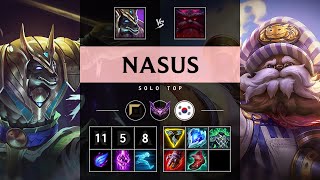 Nasus Top vs Ornn Triple Kill Godlike  KR Master Patch 1419 [upl. by Chucho538]