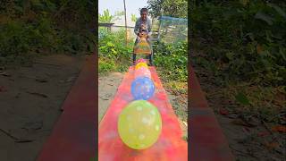 New balloon popping challenge with fishing tools polo shorts balloonpopping [upl. by Yanahs154]